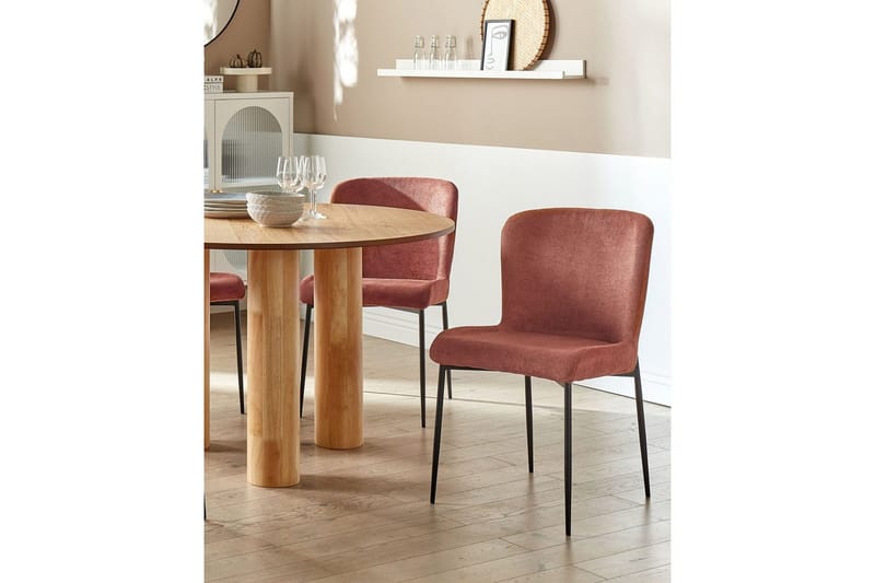 2 ruokatuolin setti Ada - Ruskea, Musta - Huonekalut - Tuoli & nojatuoli - Ruokapöydän tuolit