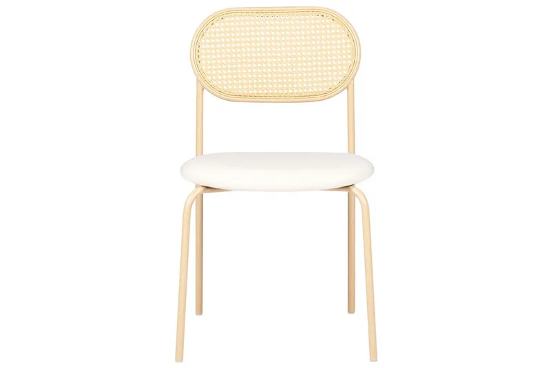 2 ruokatuolin setti Adaver - Vaalea puu, beige - Huonekalut - Tuoli & nojatuoli - Ruokapöydän tuolit