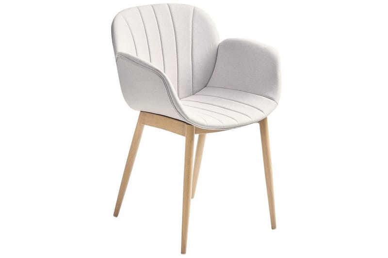 2 ruokatuolin setti Alice - Harmaa, vaalea puu - Huonekalut - Tuoli & nojatuoli - Ruokapöydän tuolit