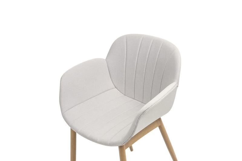 2 ruokatuolin setti Alice - Harmaa, vaalea puu - Huonekalut - Tuoli & nojatuoli - Ruokapöydän tuolit