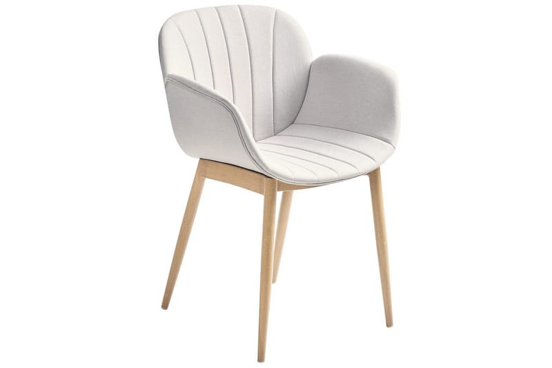 2 ruokatuolin setti Alice - Harmaa, vaalea puu - Huonekalut - Tuoli & nojatuoli - Ruokapöydän tuolit