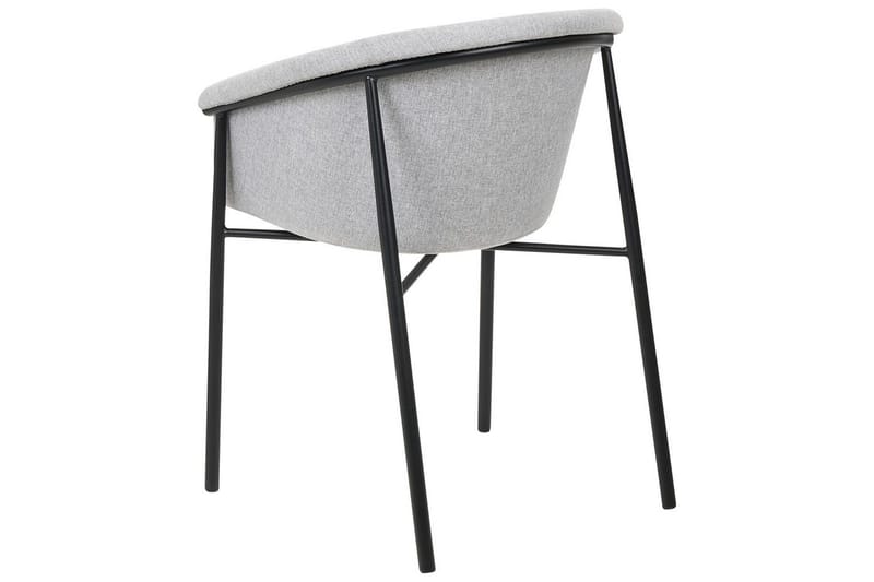 2 ruokatuolin setti Ames - Harmaa, musta - Huonekalut - Tuoli & nojatuoli - Ruokapöydän tuolit