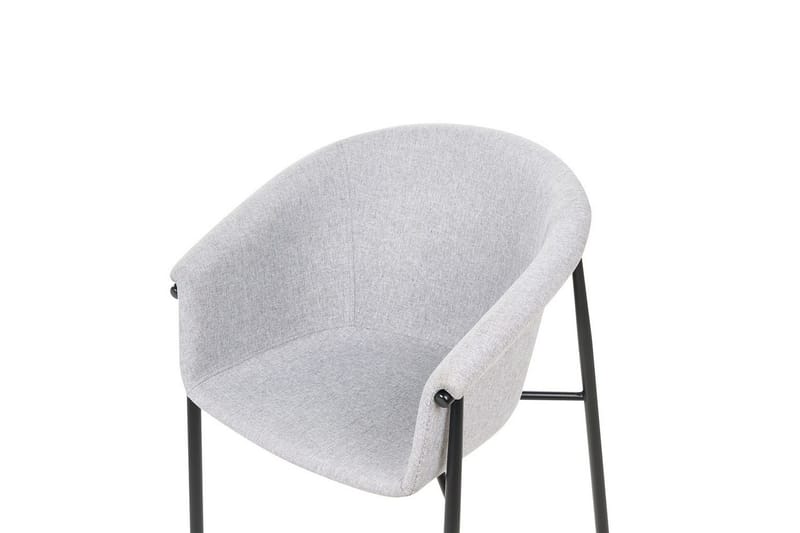 2 ruokatuolin setti Ames - Harmaa, musta - Huonekalut - Tuoli & nojatuoli - Ruokapöydän tuolit