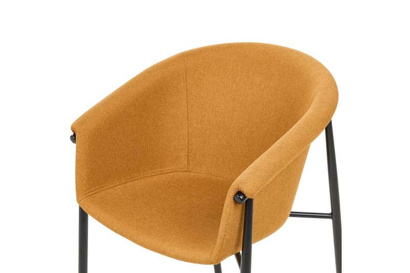 2 ruokatuolin setti Ames - Oranssi, musta - Huonekalut - Tuoli & nojatuoli - Ruokapöydän tuolit