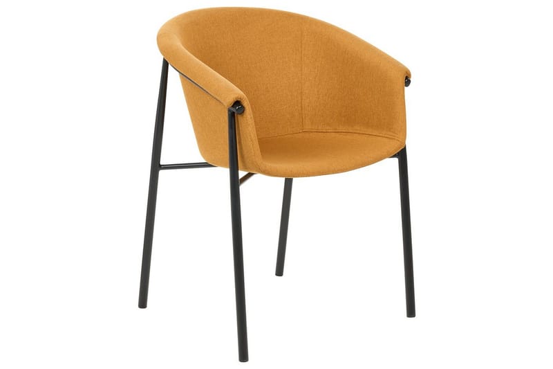 2 ruokatuolin setti Ames - Oranssi, musta - Huonekalut - Tuoli & nojatuoli - Ruokapöydän tuolit