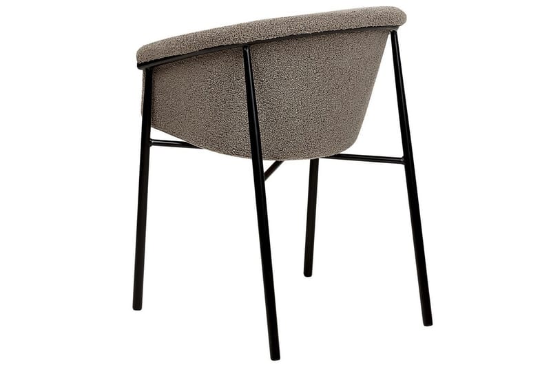 2 ruokatuolin setti Ames - Taupe, musta - Huonekalut - Tuoli & nojatuoli - Ruokapöydän tuolit