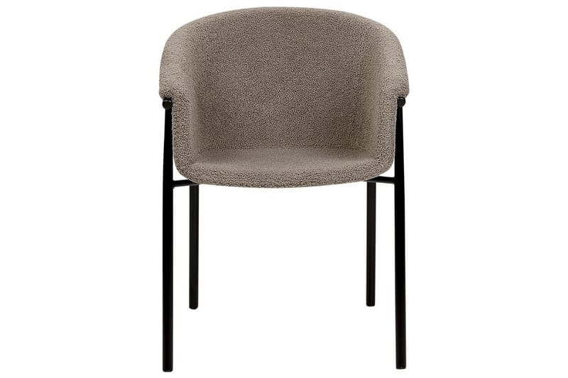 2 ruokatuolin setti Ames - Taupe, musta - Huonekalut - Tuoli & nojatuoli - Ruokapöydän tuolit