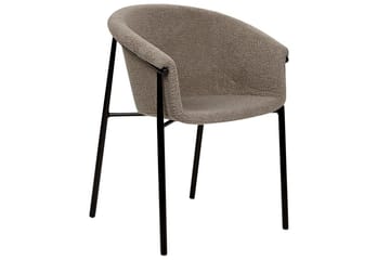 2 ruokatuolin setti Ames - Taupe, musta - Huonekalut - Tuoli & nojatuoli - Ruokapöydän tuolit
