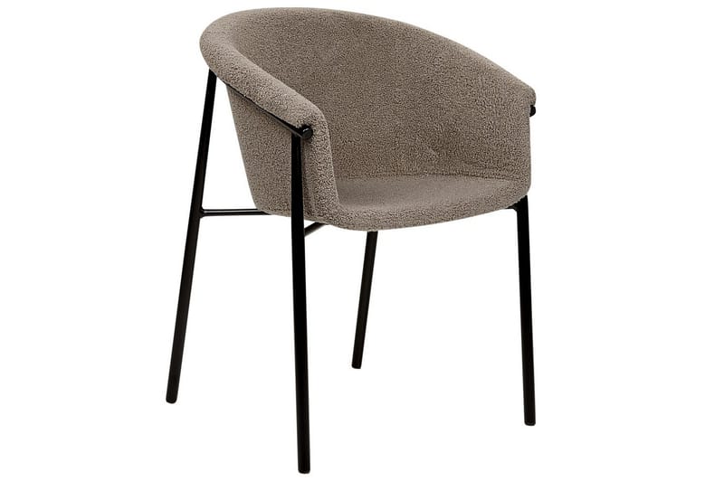 2 ruokatuolin setti Ames - Taupe, musta - Huonekalut - Tuoli & nojatuoli - Ruokapöydän tuolit