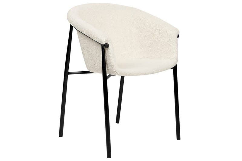 2 ruokatuolin setti Ames - Valkoinen, Musta - Huonekalut - Tuoli & nojatuoli - Ruokapöydän tuolit