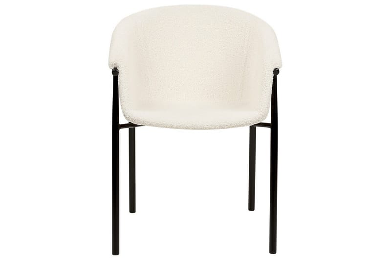 2 ruokatuolin setti Ames - Valkoinen, Musta - Huonekalut - Tuoli & nojatuoli - Ruokapöydän tuolit