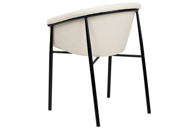 2 ruokatuolin setti Ames - Valkoinen, Musta - Huonekalut - Tuoli & nojatuoli - Ruokapöydän tuolit