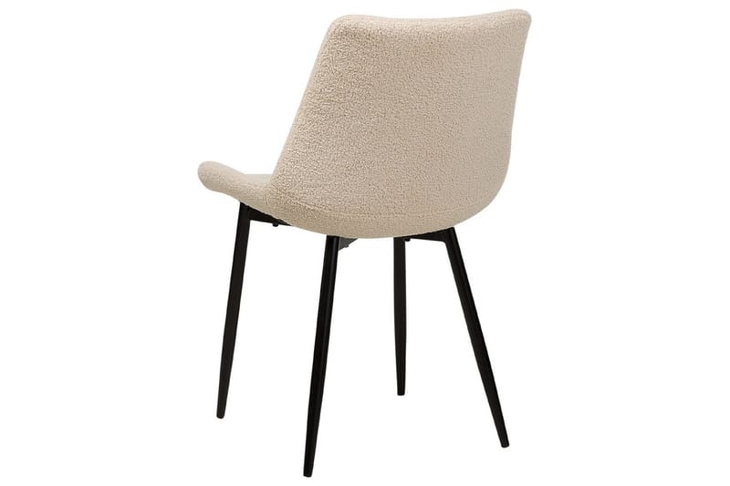 2 ruokatuolin setti Avilla - Beige, musta - Huonekalut - Tuoli & nojatuoli - Ruokapöydän tuolit