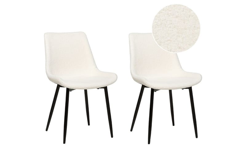 2 ruokatuolin setti Avilla, Valkoinen, Musta