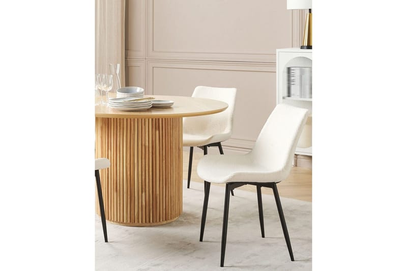 2 ruokatuolin setti Avilla - Valkoinen, Musta - Huonekalut - Tuoli & nojatuoli - Ruokapöydän tuolit