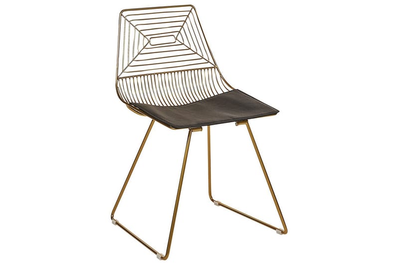 2 ruokatuolin setti Beatty - Kulta, musta - Huonekalut - Tuoli & nojatuoli - Ruokapöydän tuolit