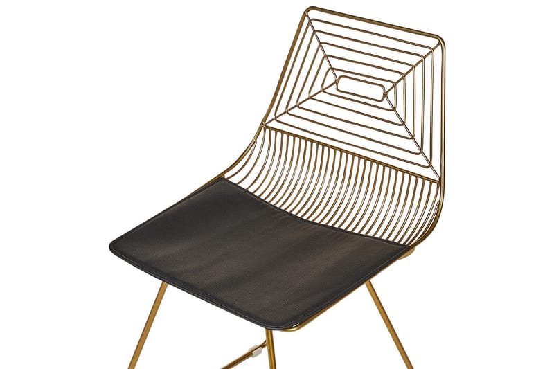 2 ruokatuolin setti Beatty - Kulta, musta - Huonekalut - Tuoli & nojatuoli - Ruokapöydän tuolit