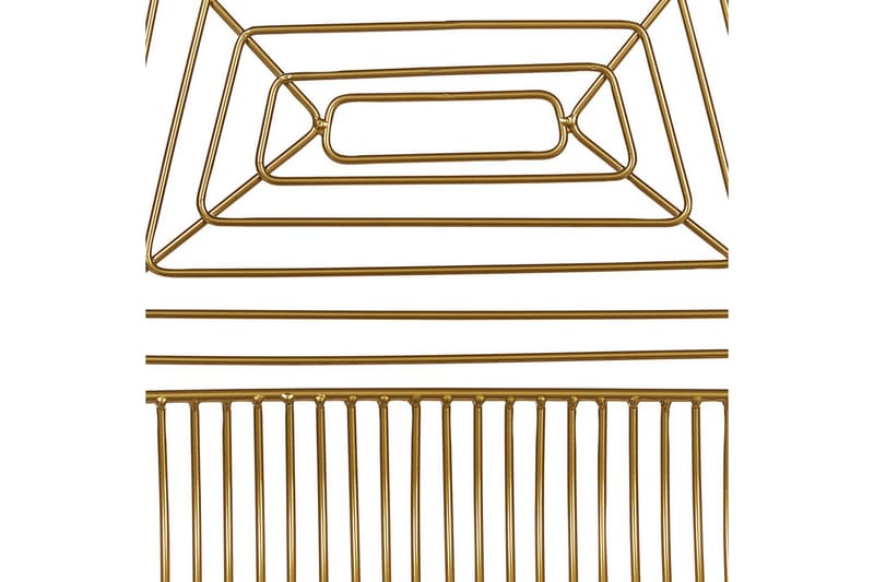 2 ruokatuolin setti Beatty - Kulta, musta - Huonekalut - Tuoli & nojatuoli - Ruokapöydän tuolit