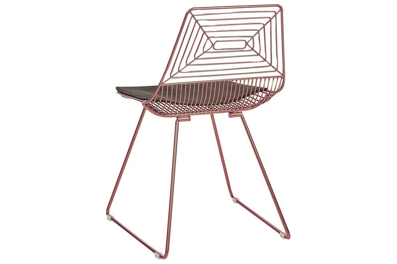 2 ruokatuolin setti Beatty - Ruusu kulta, musta - Huonekalut - Tuoli & nojatuoli - Ruokapöydän tuolit