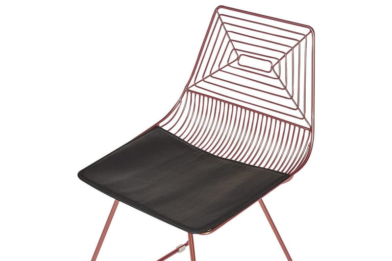 2 ruokatuolin setti Beatty - Ruusu kulta, musta - Huonekalut - Tuoli & nojatuoli - Ruokapöydän tuolit