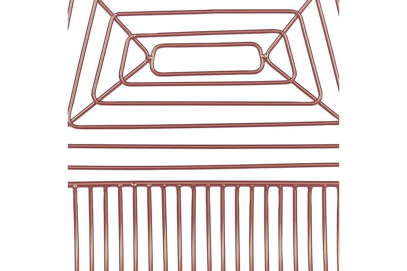 2 ruokatuolin setti Beatty - Ruusu kulta, musta - Huonekalut - Tuoli & nojatuoli - Ruokapöydän tuolit