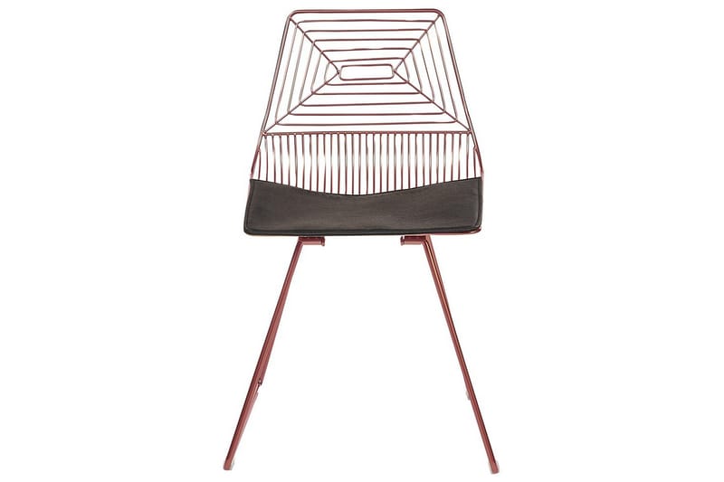 2 ruokatuolin setti Beatty - Ruusu kulta, musta - Huonekalut - Tuoli & nojatuoli - Ruokapöydän tuolit