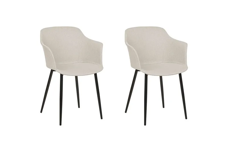 2 ruokatuolin setti Elim, Beige, musta