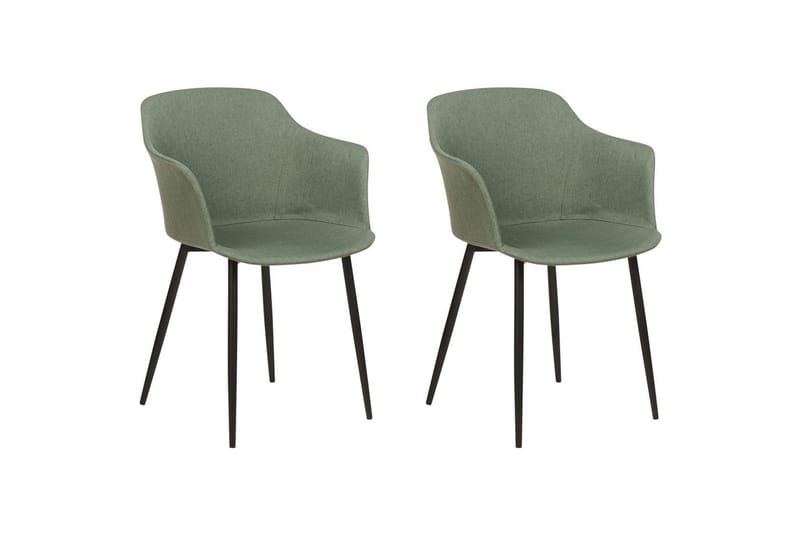 2 ruokatuolin setti Elim, Vihreä, musta