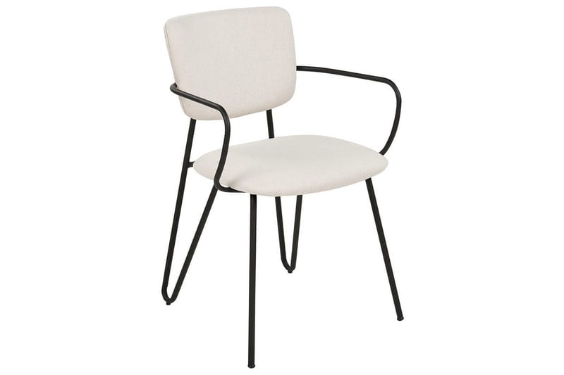 2 ruokatuolin setti Elko - Valkoinen, Musta - Huonekalut - Tuoli & nojatuoli - Ruokapöydän tuolit