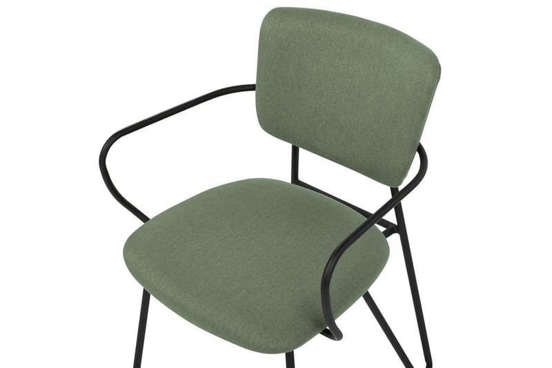 2 ruokatuolin setti Elko - Vihreä, musta - Huonekalut - Tuoli & nojatuoli - Ruokapöydän tuolit