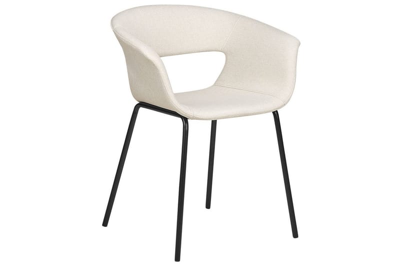 2 ruokatuolin setti Elma - Beige, musta - Huonekalut - Tuoli & nojatuoli - Ruokapöydän tuolit