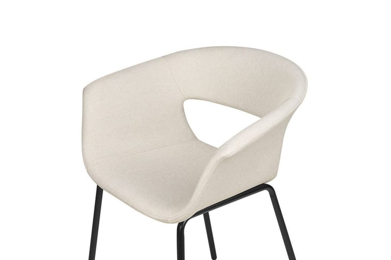 2 ruokatuolin setti Elma - Beige, musta - Huonekalut - Tuoli & nojatuoli - Ruokapöydän tuolit