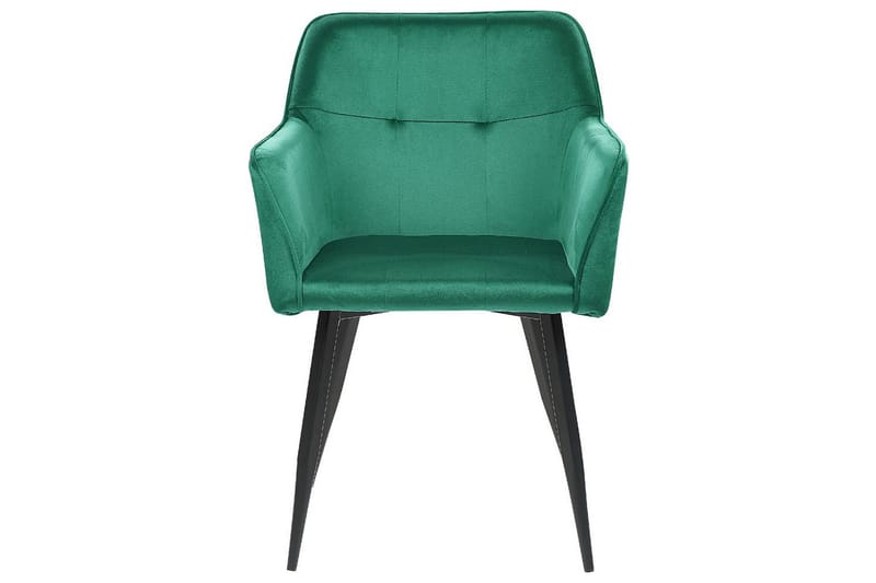 2 ruokatuolin setti Jasmin - Vihreä, musta - Huonekalut - Tuoli & nojatuoli - Ruokapöydän tuolit
