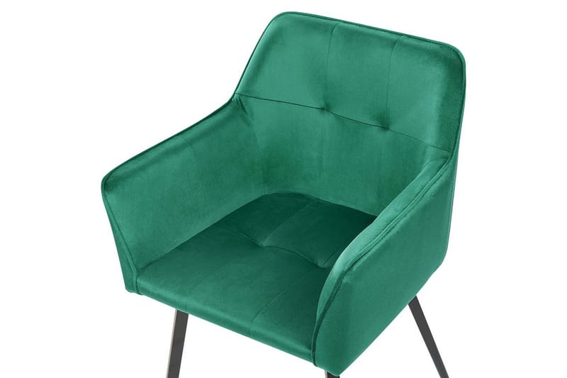 2 ruokatuolin setti Jasmin - Vihreä, musta - Huonekalut - Tuoli & nojatuoli - Ruokapöydän tuolit