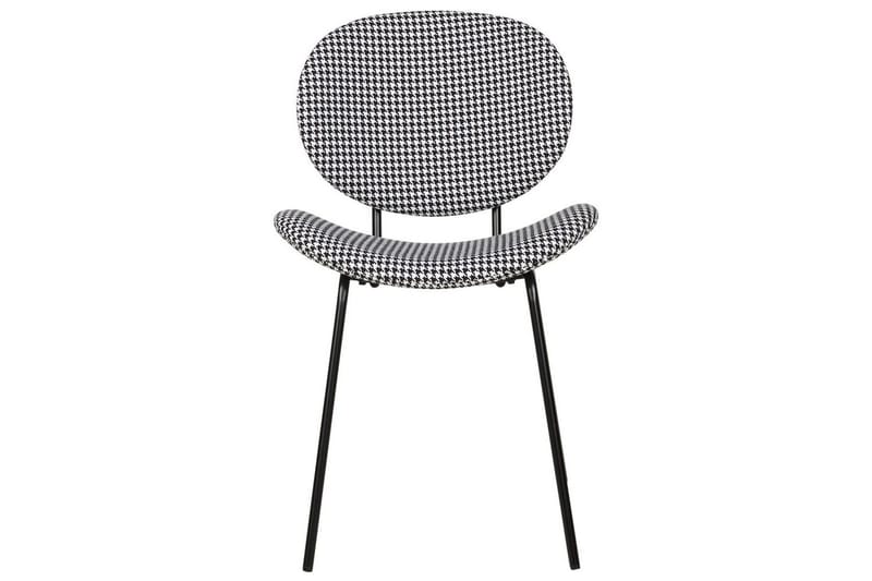 2 ruokatuolin setti Luana - Musta, valkoinen/polyesteri - Huonekalut - Tuoli & nojatuoli - Ruokapöydän tuolit