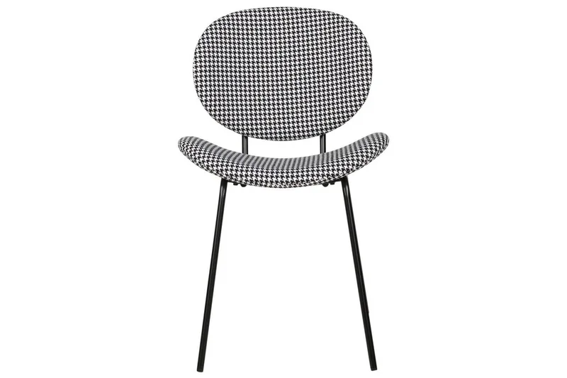 2 ruokatuolin setti Luana - Musta, valkoinen/polyesteri - Huonekalut - Tuoli & nojatuoli - Ruokapöydän tuolit