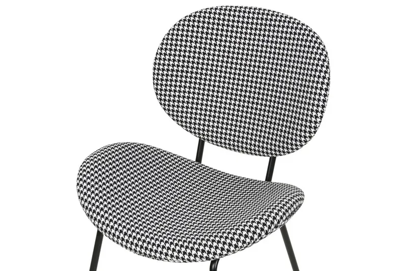2 ruokatuolin setti Luana - Musta, valkoinen/polyesteri - Huonekalut - Tuoli & nojatuoli - Ruokapöydän tuolit