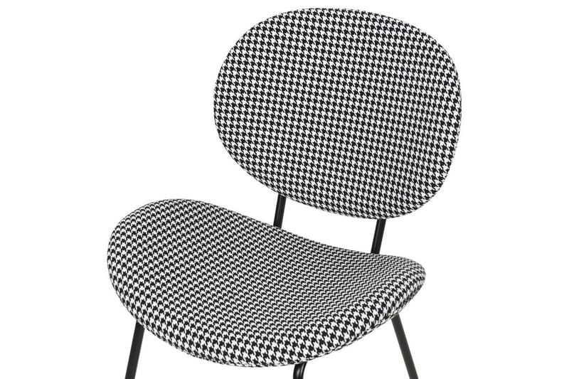 2 ruokatuolin setti Luana - Musta, valkoinen/polyesteri - Huonekalut - Tuoli & nojatuoli - Ruokapöydän tuolit