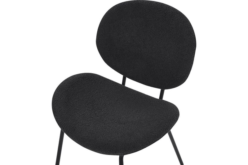 2 ruokatuolin setti Luana - Musta/Bouclé - Huonekalut - Tuoli & nojatuoli - Ruokapöydän tuolit