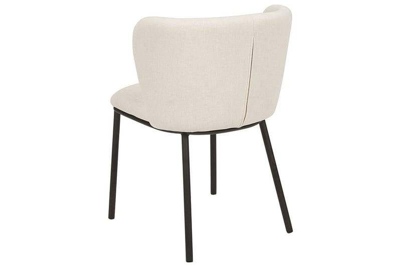 2 ruokatuolin setti Mina - Beige, musta/Polyesteri - Huonekalut - Tuoli & nojatuoli - Ruokapöydän tuolit