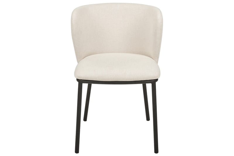2 ruokatuolin setti Mina - Beige, musta/Polyesteri - Huonekalut - Tuoli & nojatuoli - Ruokapöydän tuolit