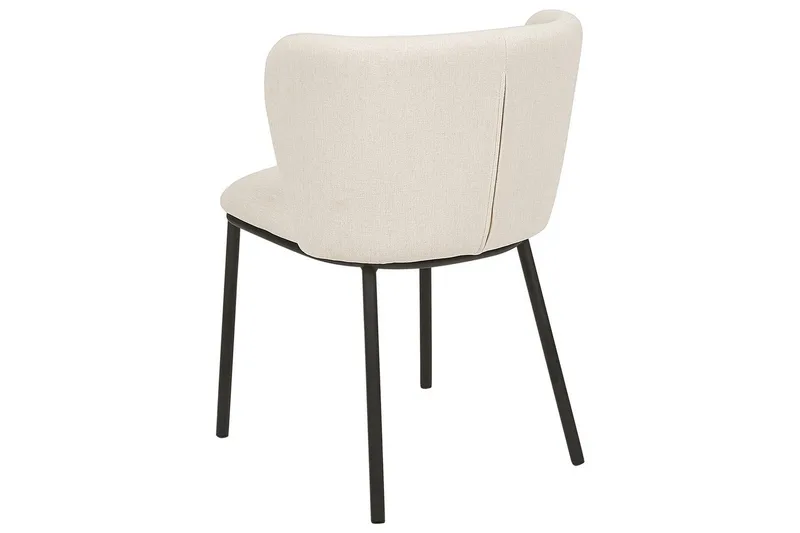 2 ruokatuolin setti Mina - Beige, musta/Polyesteri - Huonekalut - Tuoli & nojatuoli - Ruokapöydän tuolit
