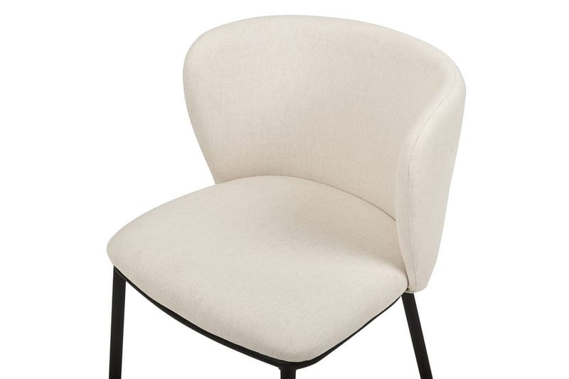 2 ruokatuolin setti Mina - Beige, musta/Polyesteri - Huonekalut - Tuoli & nojatuoli - Ruokapöydän tuolit