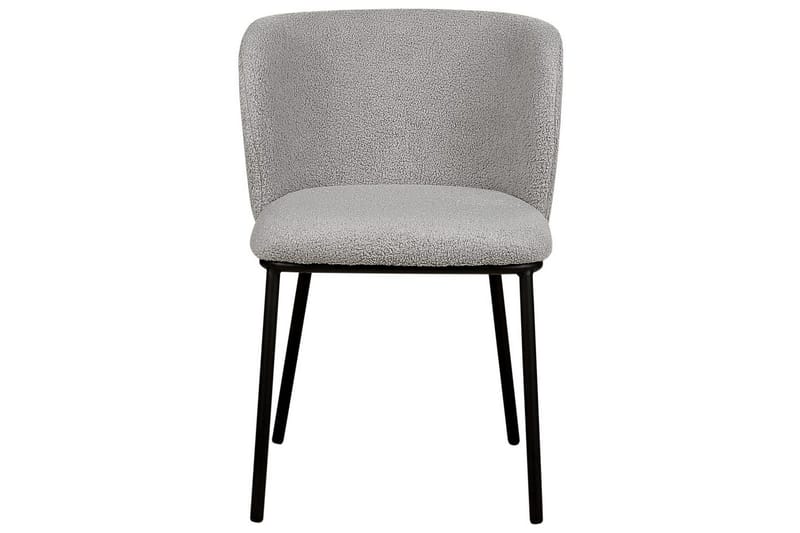 2 ruokatuolin setti Mina - Harmaa, musta/Bouclé - Huonekalut - Tuoli & nojatuoli - Ruokapöydän tuolit