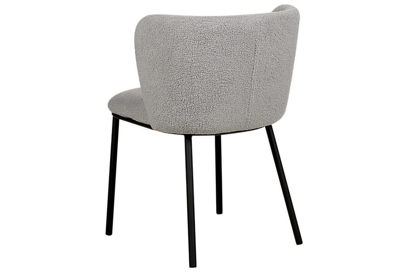 2 ruokatuolin setti Mina - Harmaa, musta/Bouclé - Huonekalut - Tuoli & nojatuoli - Ruokapöydän tuolit