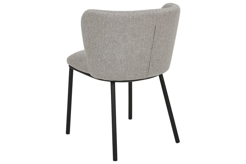 2 ruokatuolin setti Mina - Harmaa, musta/Polyesteri - Huonekalut - Tuoli & nojatuoli - Ruokapöydän tuolit
