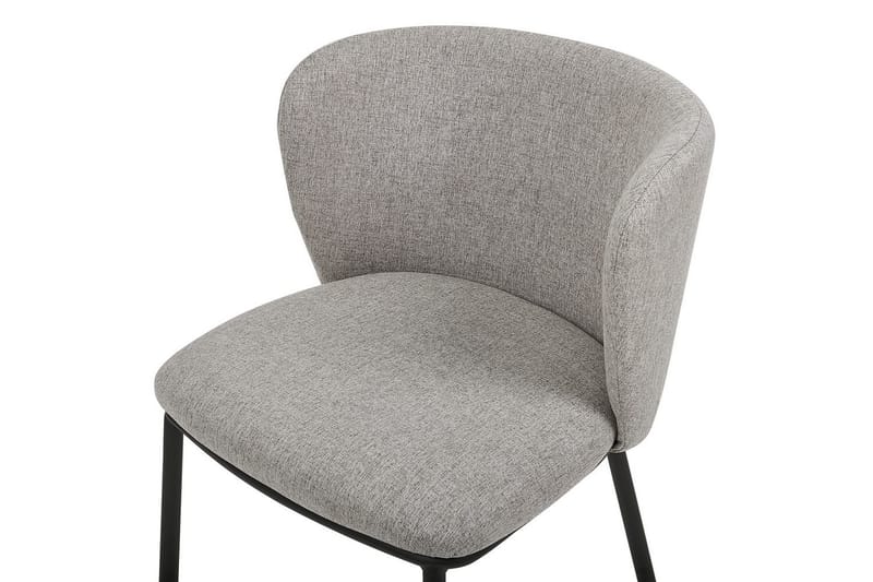 2 ruokatuolin setti Mina - Harmaa, musta/Polyesteri - Huonekalut - Tuoli & nojatuoli - Ruokapöydän tuolit