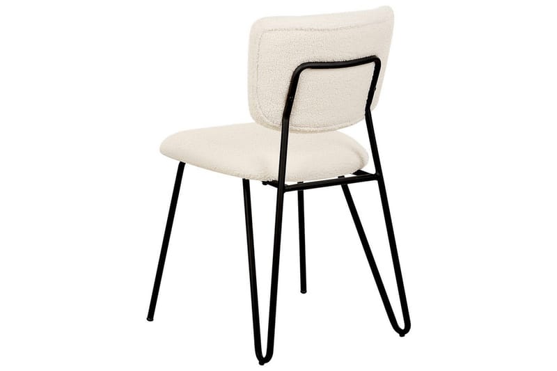 2 ruokatuolin setti Nelko - Valkoinen, Musta - Huonekalut - Tuoli & nojatuoli - Ruokapöydän tuolit