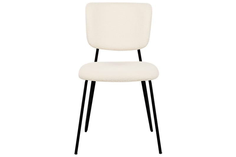 2 ruokatuolin setti Nelko - Valkoinen, Musta - Huonekalut - Tuoli & nojatuoli - Ruokapöydän tuolit