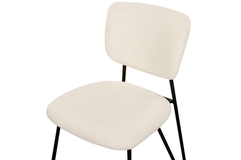 2 ruokatuolin setti Nelko - Valkoinen, Musta - Huonekalut - Tuoli & nojatuoli - Ruokapöydän tuolit